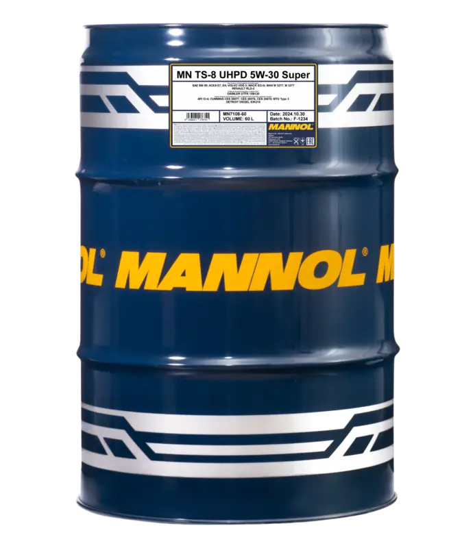 Ulei 5W30 Mannol TS-8 UHPD Super 60L aprobat DAIMLER 90.000 km ACEA E4 ACEA E7