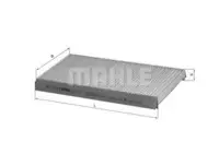 Filtru aer habitaclu Mahle Original LA197