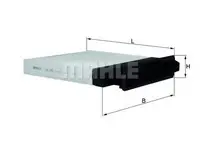 Filtru aer habitaclu Mahle Original LA230