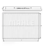 Filtru aer habitaclu Mahle Original LA44