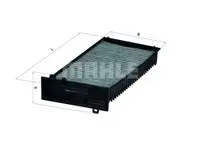 Filtru aer habitaclu Mahle Original LAK127