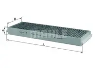 Filtru aer habitaclu Mahle Original LAK239
