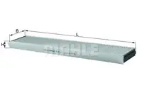 Filtru aer habitaclu Mahle Original LAK25
