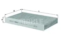 Filtru aer habitaclu Mahle Original LAK852