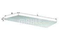 Filtru aer habitaclu Mahle Original LAP6