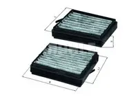 Filtru aer habitaclu Mahle Original LKK116/S
