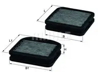 Filtru aer habitaclu Mahle Original LKK72/S