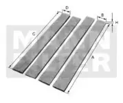 Filtru aer habitaclu Mann-Filter CU81000-4