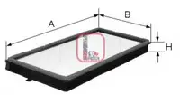 Filtru, aer habitaclu