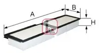 Filtru, aer habitaclu Sofima S3055C