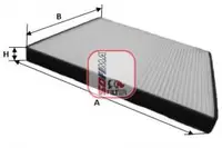 Filtru, aer habitaclu Sofima S3208C