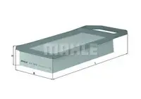 Filtru aer Mahle Original LX1619