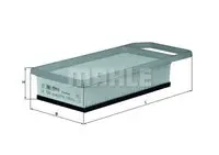 Filtru aer Mahle Original LX1620