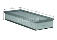Filtru aer Mahle Original LX1657/1