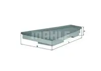 Filtru aer Mahle Original LX1663