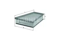 Filtru aer Mahle Original LX1819/1