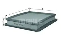 Filtru aer Mahle Original LX1826