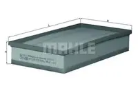 Filtru aer Mahle Original LX1835