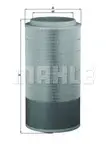 Filtru aer Mahle Original LX3155