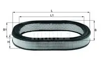 Filtru aer Mahle Original LX78