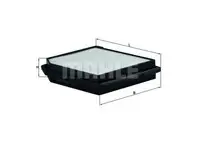 Filtru aer Mahle Original LX849