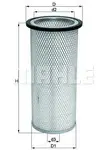 Filtru aer secundar Mahle Original LXS217