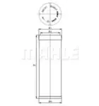 Filtru aer secundar Mahle Original LXS7045
