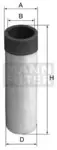 Filtru aer secundar Mann-Filter CF50