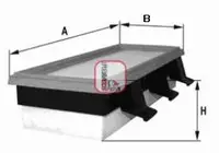 Filtru aer Sofima S1410A
