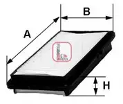 Filtru aer Sofima S3256A