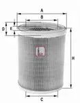 Filtru aer Sofima S7252A