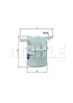 Filtru combustibil Mahle Original KL107