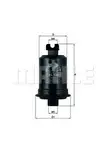 Filtru combustibil Mahle Original KL130