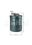 Filtru combustibil Mahle Original KL494