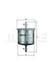 Filtru combustibil Mahle Original KL61
