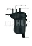 Filtru combustibil Mahle Original KL633D