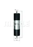Filtru combustibil Mahle Original KL658