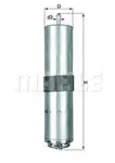 Filtru combustibil Mahle Original KL763D