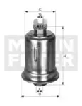 Filtru combustibil Mann-Filter WK614/34