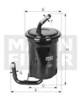 Filtru combustibil Mann-Filter WK614/7
