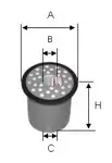 filtru combustibil Sofima S0912NC