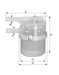 filtru combustibil Sofima S1020B