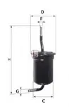 filtru combustibil Sofima S1517B