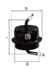 filtru combustibil Sofima S1565B