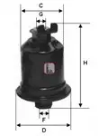 filtru combustibil Sofima S1592B