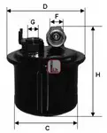 filtru combustibil Sofima S1698B