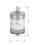 filtru combustibil Sofima S1817B