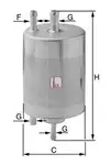 filtru combustibil Sofima S1841B