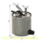 Filtru combustibil Uniflux XN365