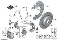 Set placute frana spate - BMW G32 GT, G30 G31, G11 G12, X3 G01, X4 G02, X5 G05, X6 G06